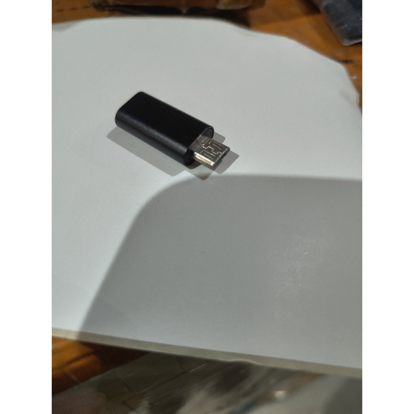 Adaptor iPhone(mama) to Micro-USB(tata) 2,8 cm, Flippy, Negru-1