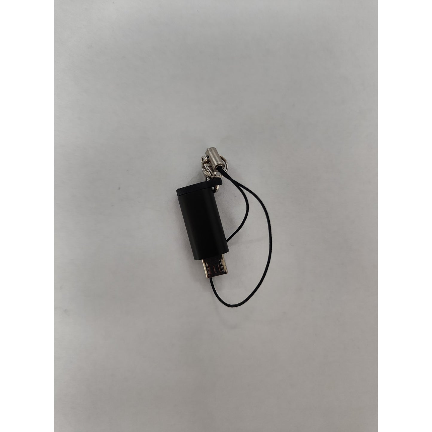 Adaptor micro USB (mama) to Type-C(tata) cu Agatatoare Breloc inclusa, Negru-2