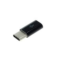 Adaptor micro USB (mama) to Type-C(tata) cu Agatatoare Breloc inclusa, Negru-3