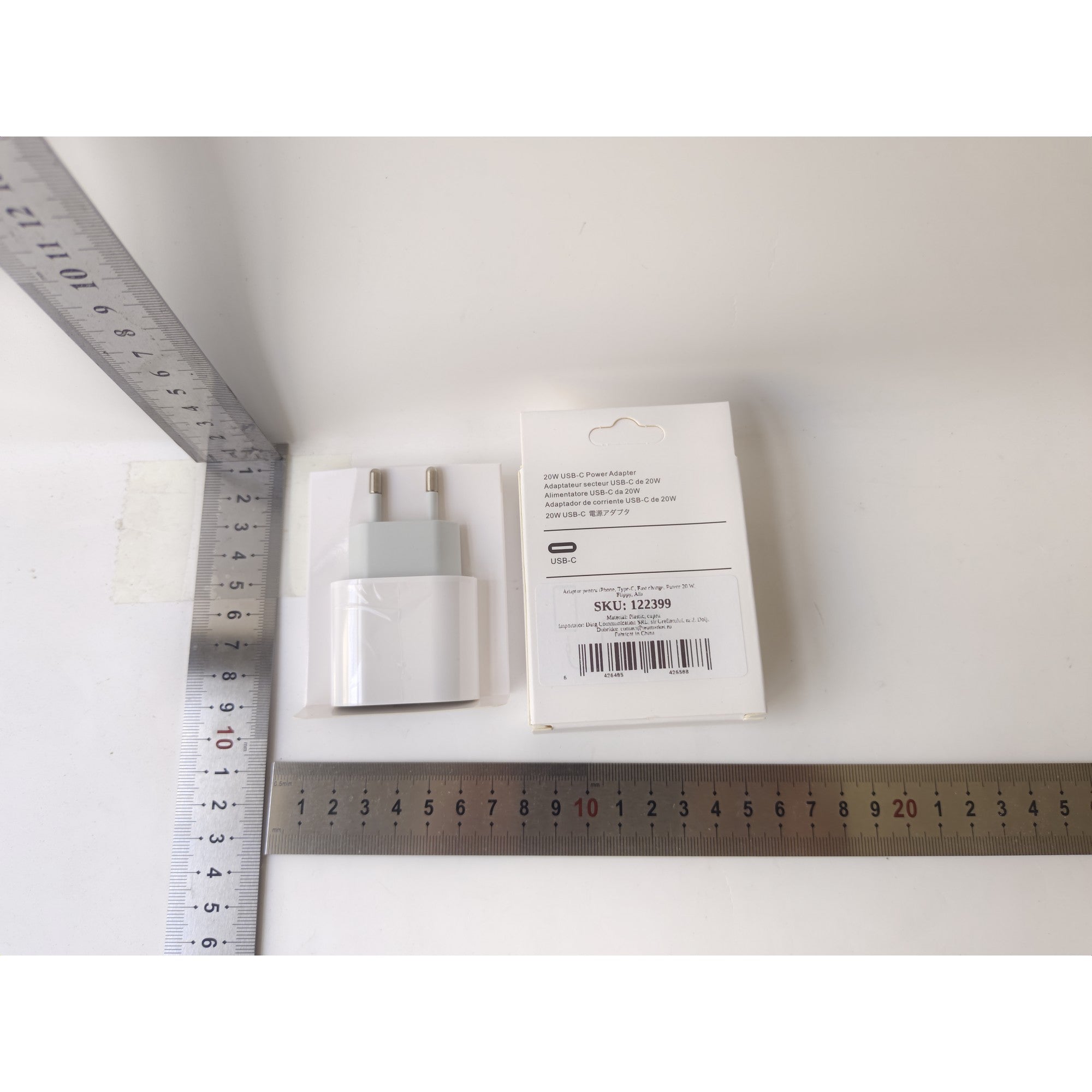 Adaptor pentru iPhone, Type-C, Fast charge, Putere 20 W, Flippy, Alb-4