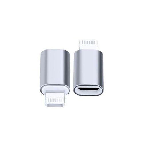 Adaptor Type C (mama) to Lightning (tata) cu Agatatoare Breloc inclusa, Argintiu-0