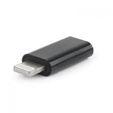 Adaptor Type C (mama) to Lightning (tata) cu Agatatoare Breloc inclusa, Negru-1