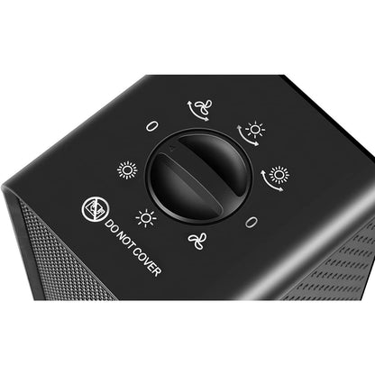 Aeroterma / Radiator Flippy PTC-1500Q1, 1200 W, 2 trepte de putere, termostat reglabil, Negru-2