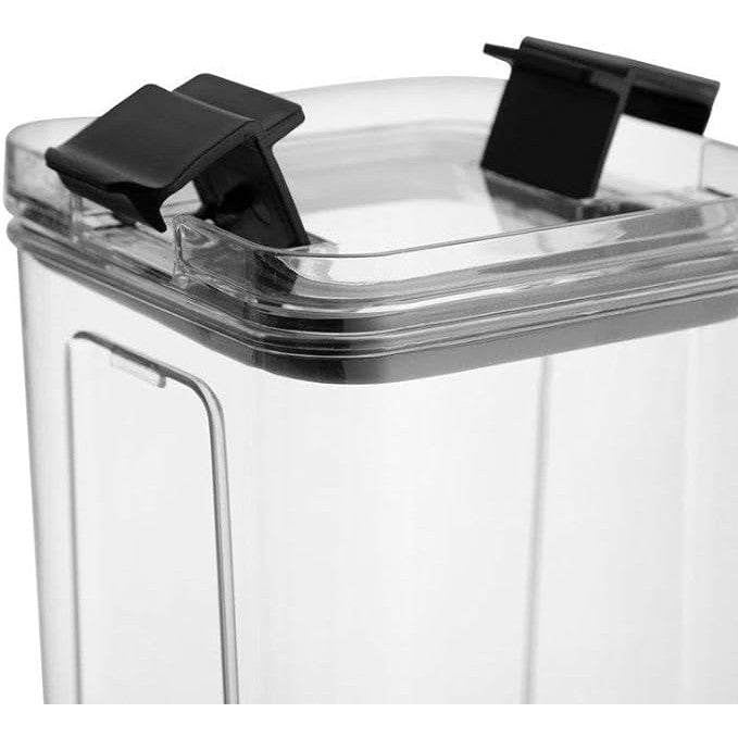 Set 4 Recipiente Depozitare Alimente,  Flippy, pentru Organizare Bucatarie, cu Inchidere Ermetica, Transparent, Plastic fara BPA, Compatibile cu Masina de Spalat Vase, Diferite Dimensiuni, 350 ml, 1300 ml, 2700 ml, 4600 ml-4