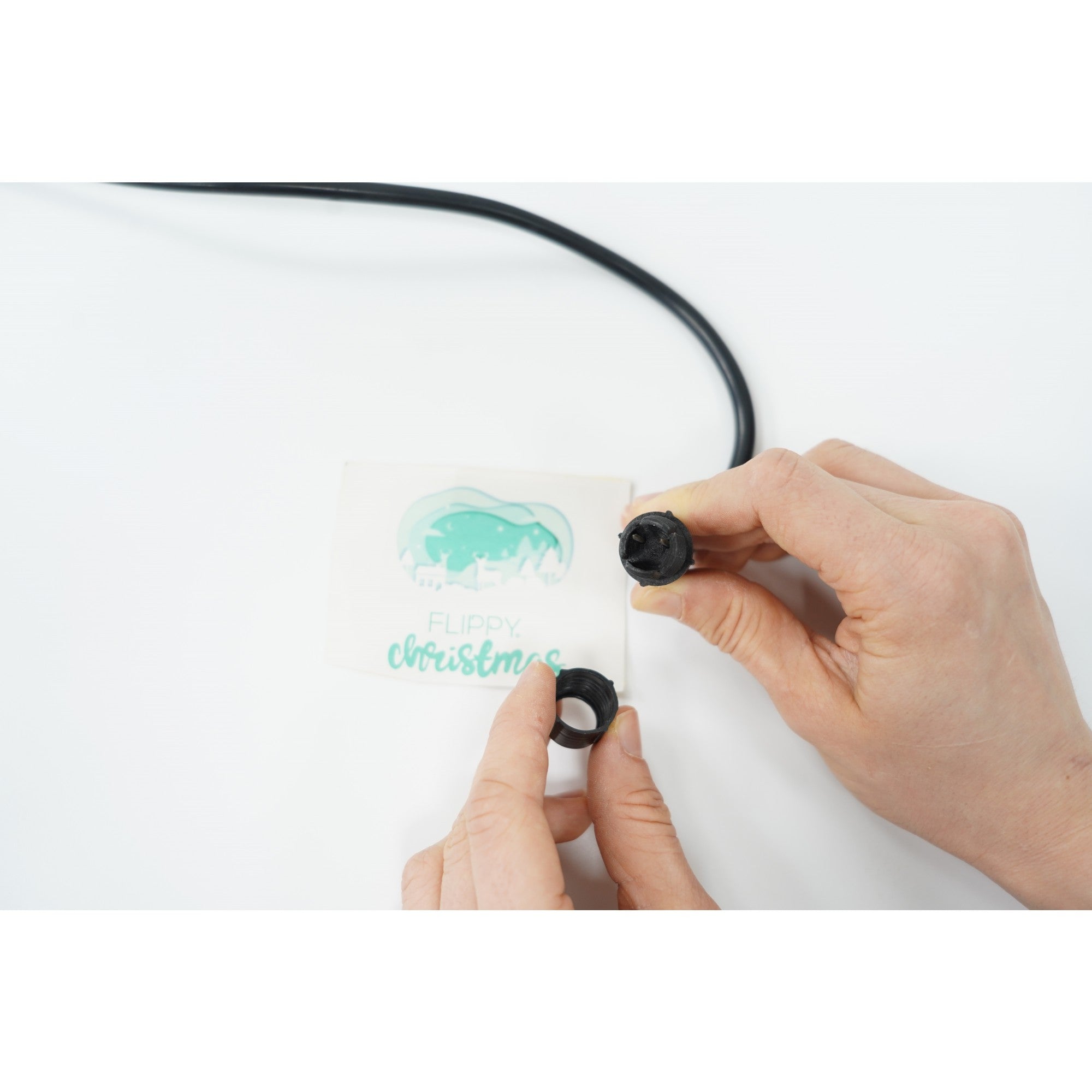 Alimentator pentru furtun luminos, fara joc de lumini, 220 V, 3 A, max, 660 W, Flippy, fir negru-1