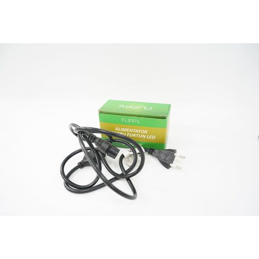Alimentator pentru furtun luminos, fara joc de lumini, 220 V, 3 A, max, 660 W, Flippy, fir negru-0