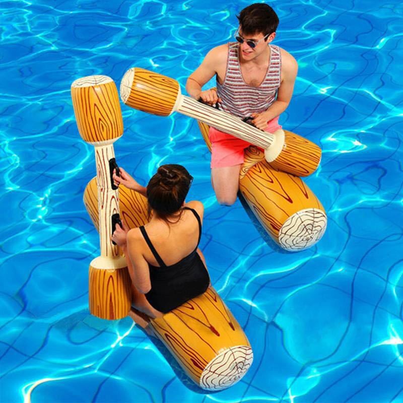 Colac de inot gonflabil sub forma de pluta + vasla gonflabila , Joc pentru piscina, Flippy-5