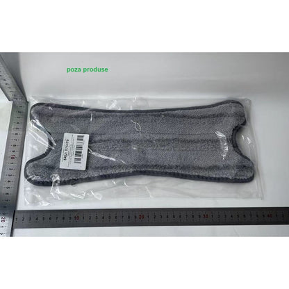 Rezerva Mop Plat, Flippy, din Fibre Superfine, Lavabila, 15 x 38 cm, Argintiu-3