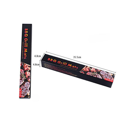 Set 4 Folii Antiaderente din Teflon, Flippy, Multifunctionale, Rezistente la Apa si Temperaturi Ridicate, pentru Gratar, Cuptor, BBQ Grill, 40x33 cm, Negru-3