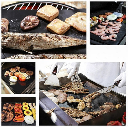 Set 4 Folii Antiaderente din Teflon, Flippy, Multifunctionale, Rezistente la Apa si Temperaturi Ridicate, pentru Gratar, Cuptor, BBQ Grill, 40x33 cm, Negru-5