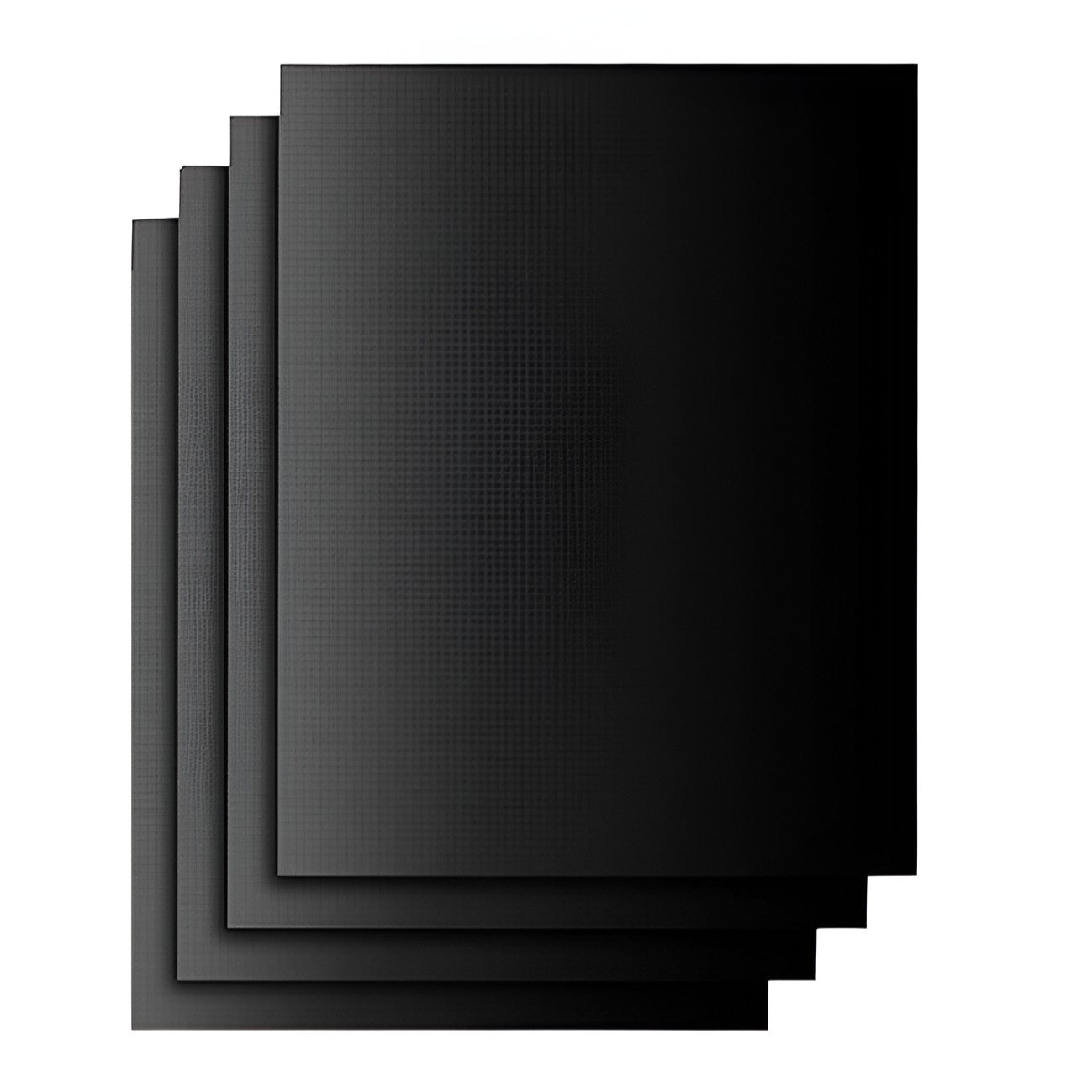 Set 4 Folii Antiaderente din Teflon, Flippy, Multifunctionale, Rezistente la Apa si Temperaturi Ridicate, pentru Gratar, Cuptor, BBQ Grill, 40x33 cm, Negru-0