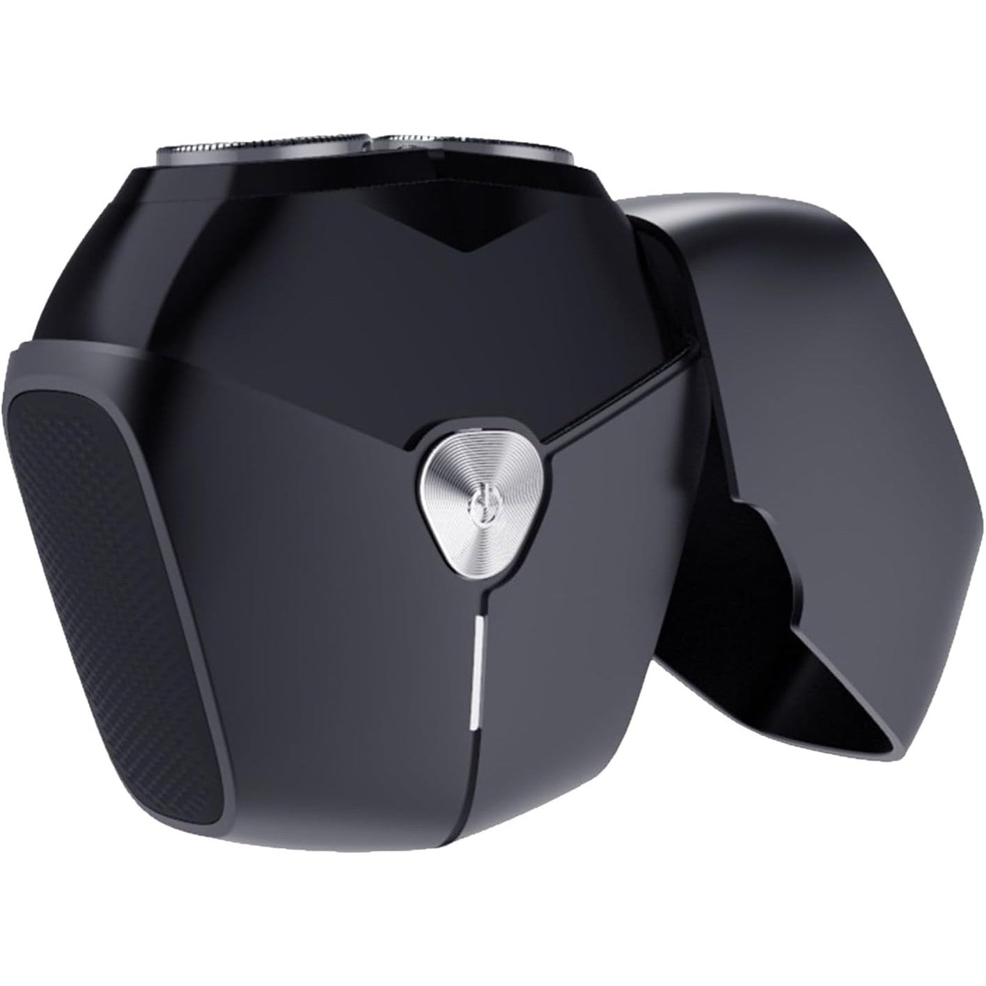 Aparat de Ras Portabil, Flippy, 8W, Autonomie 60 min, Incarcare Cablu Type C Inclus, Periuta de Curatare, Husa, Reincarcabil, 7.3x7.5x3.3 cm, Negru-0