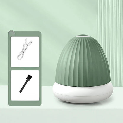 Aparat de Scame 2 in 1, Flippy, Curatare Haine si Lampa de Veghe, 3 Trepte, Incarcare Tip C, 4 W, 9 x 10 cm, Verde-1