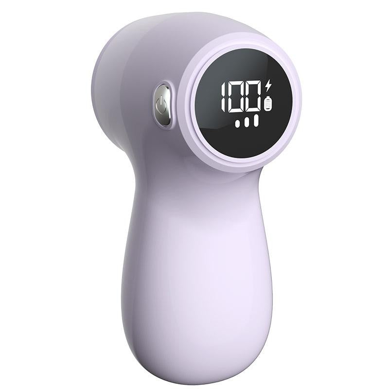 Aparat Electric de Curatat Scame 2in1, Flippy, Indepartare Scame si Aspirare, 15 x 8.5 cm, din ABS si Otel Inoxidabil, Incarcare USB Tip C, Mov-1