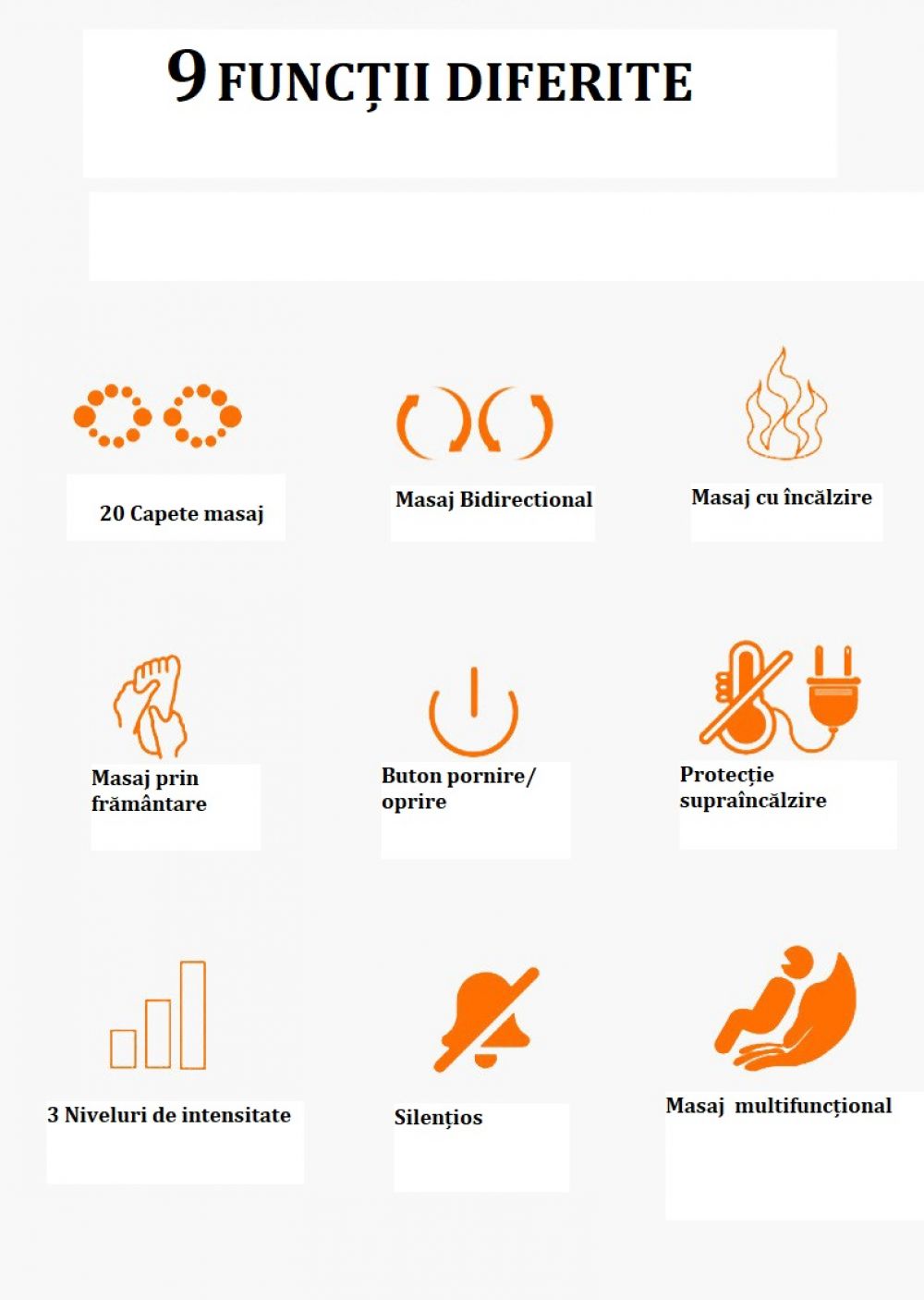 🔥 Aparat de Masaj pentru Picioare Shiatsu cu Încălzire – Relaxare Totală Acasă