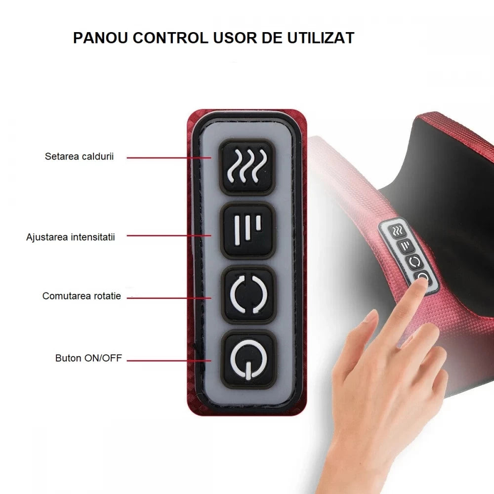 🔥 Aparat de Masaj pentru Picioare Shiatsu cu Încălzire – Relaxare Totală Acasă
