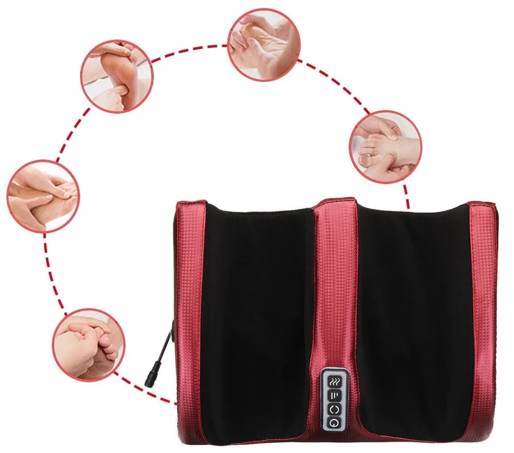 🔥 Aparat de Masaj pentru Picioare Shiatsu cu Încălzire – Relaxare Totală Acasă