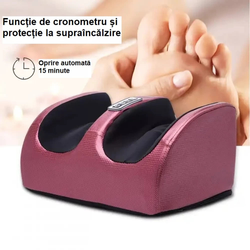 🔥 Aparat de Masaj pentru Picioare Shiatsu cu Încălzire – Relaxare Totală Acasă