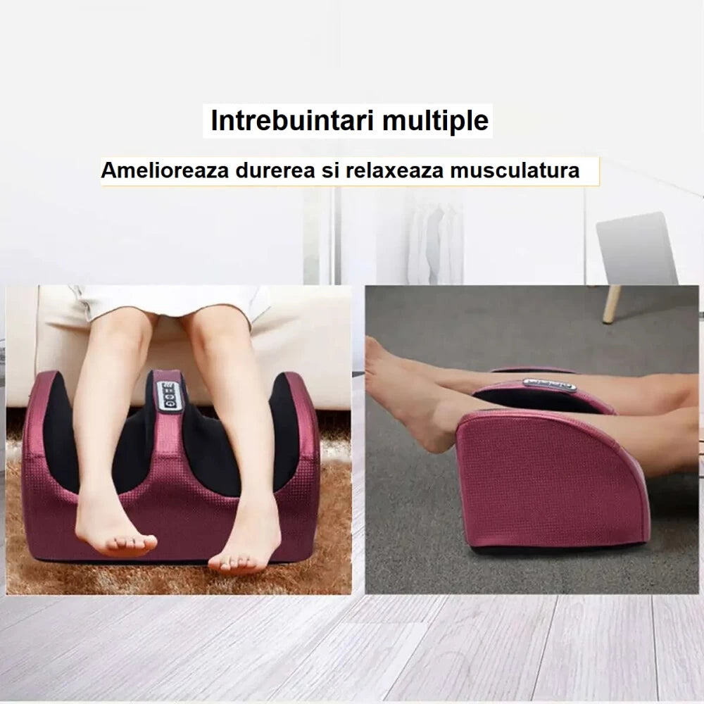 🔥 Aparat de Masaj pentru Picioare Shiatsu cu Încălzire – Relaxare Totală Acasă