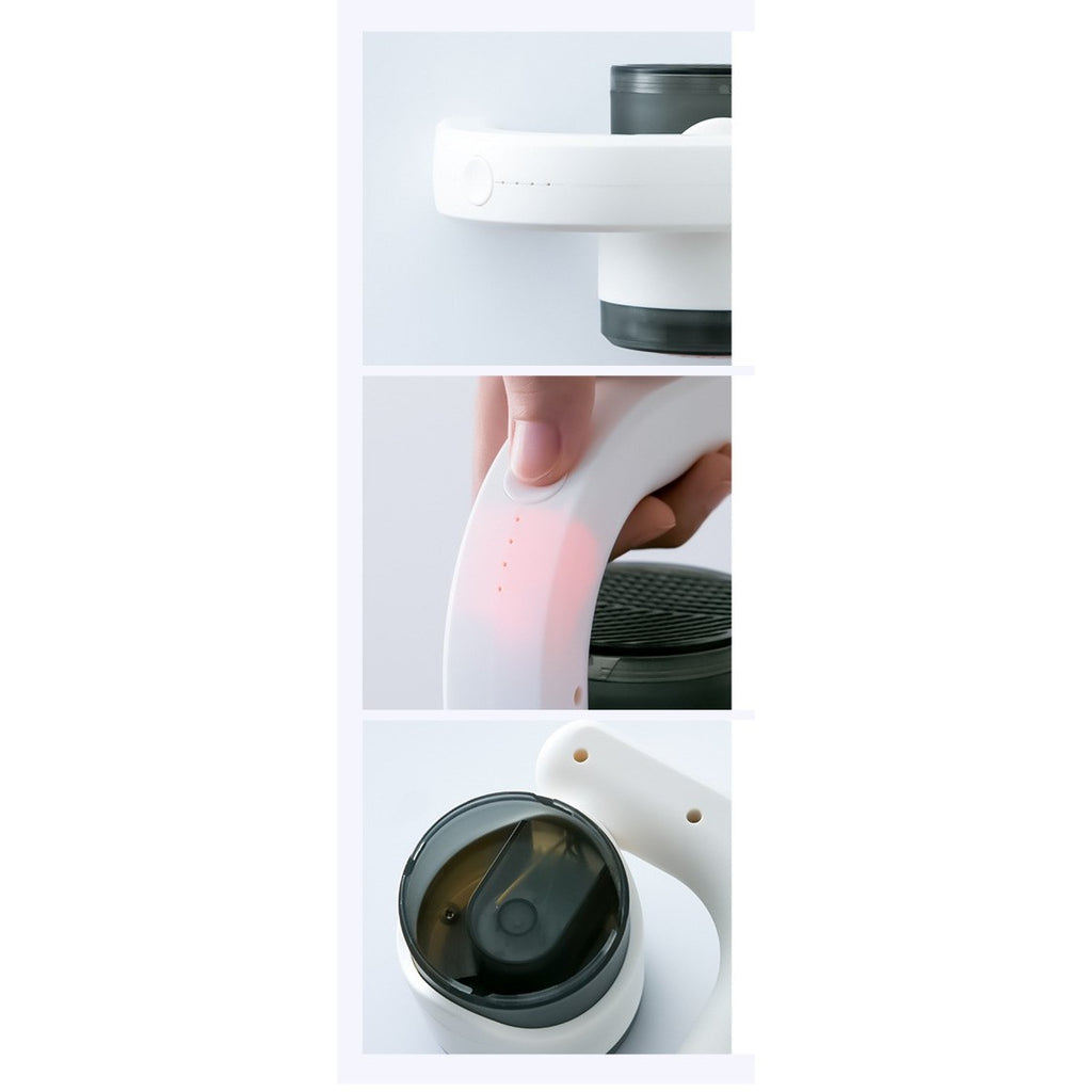Aparat Pentru Curatat Scame, Par Si Praf, Flippy, cu LED, Pentru Diferite Tipuri De Material, Cu Lame Din Otel Inoxidabil, Compartiment de Depozitare, Maner Reglabil, 11x10.5x8.7 cm, Alb-6