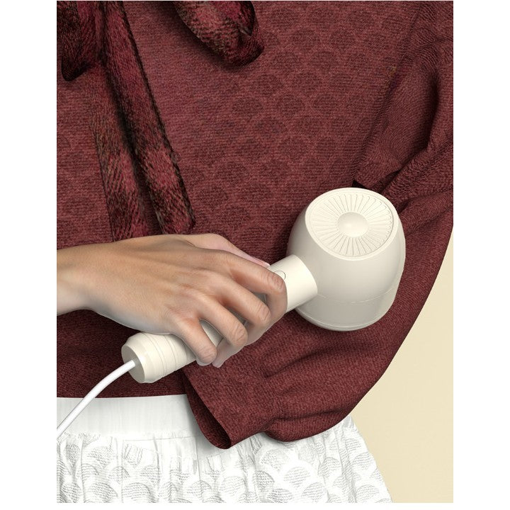 Aparat Pentru Curatat Scame, Par Si Praf, Flippy, Pentru Diferite Tipuri De Material, Cu Lame Din Otel Inoxidabil, Incarcare Prin USB Type-C, Cu Perie De Curatare, Cablu USB Si Stick Cu Lipici Incluse, Alb, 220 x 86 mm-3