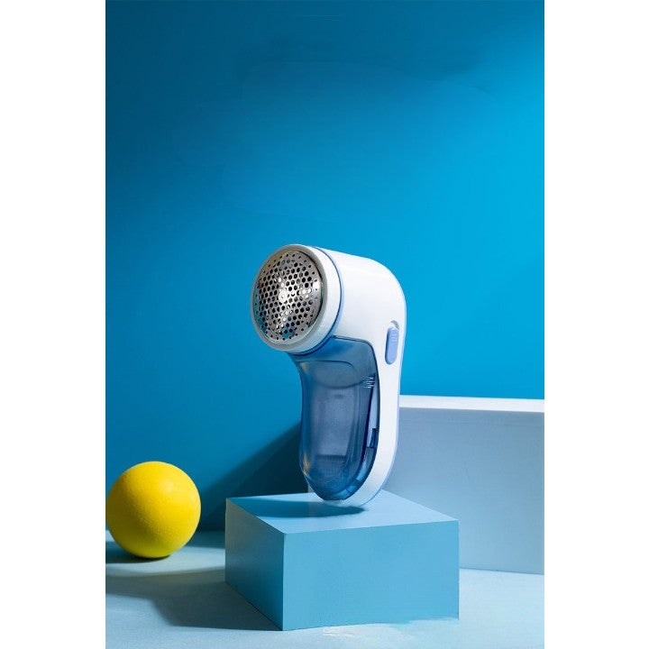 Aparat Pentru Curatat Scame, Par Si Praf, Flippy, Pentru Diferite Tipuri De Material, Cu Lame Din Otel Inoxidabil, Incarcare Prin USB Type-C, Cu Perie De Curatare si Cablu USB Incluse, Albastru, 15 x 7 cm-1