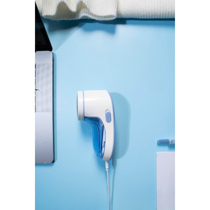 Aparat Pentru Curatat Scame, Par Si Praf, Flippy, Pentru Diferite Tipuri De Material, Cu Lame Din Otel Inoxidabil, Incarcare Prin USB Type-C, Cu Perie De Curatare si Cablu USB Incluse, Albastru, 15 x 7 cm-2