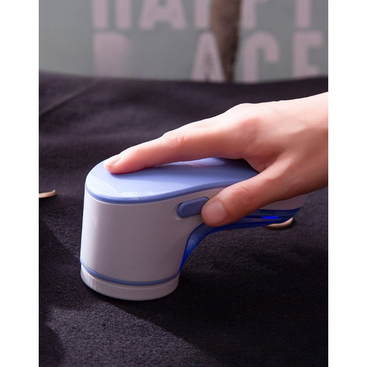 Aparat Pentru Curatat Scame, Par Si Praf, Flippy, Pentru Diferite Tipuri De Material, Cu Lame Din Otel Inoxidabil, Incarcare Prin USB Type-C, Cu Perie De Curatare si Cablu USB Incluse, Albastru, 15 x 7 cm-4