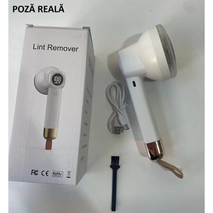 Aparat Pentru Curatat Scame, Par Si Praf, Flippy, Pentru Diferite Tipuri De Material, Cu Lame Din Otel Inoxidabil, Incarcare Prin USB Type-C, Cu Perie De Curatare si Cablu USB Incluse, Alb, 20 x 8.8 x 8.5 cm-15