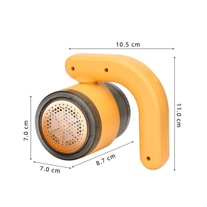 Aparat Pentru Curatat Scame, Par Si Praf, Flippy, cu LED, Pentru Diferite Tipuri De Material, Cu Lame Din Otel Inoxidabil, Compartiment de Depozitare, Maner Reglabil, 11x10.5x8.7 cm, Galben-11