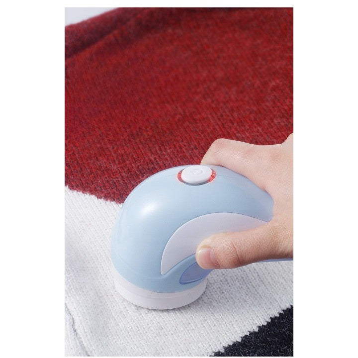 Aparat Pentru Curatat Scame, Par Si Praf, Flippy, Pentru Diferite Tipuri De Material, Cu Lame Din Otel Inoxidabil, Incarcare Prin USB Type-C, Cu Perie De Curatare si Cablu USB Incluse, 13.5x9 cm, Albastru-2
