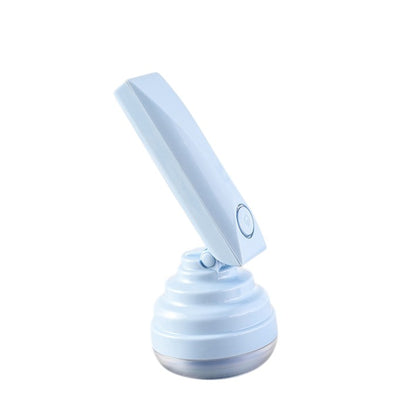 Aparat Pentru Curatat Scame, Par Si Praf, Flippy, Trimmer pentru Diferite Tipuri De Material, Cu Lame Din Otel Inoxidabil, Maner Flexibil, Incarcare Prin USB, 13x8 cm, Albastru-0