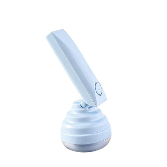 Aparat Pentru Curatat Scame, Par Si Praf, Flippy, Trimmer pentru Diferite Tipuri De Material, Cu Lame Din Otel Inoxidabil, Maner Flexibil, Incarcare Prin USB, 13x8 cm, Albastru-0