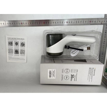 Aparat Scame si Par Haine, Flippy, Electric, USB inclus, Periuta Curatare, pentru Diferite Tesaturi, 3 Trepte, 20.5 x 8.8 x 7 cm, Alb-1