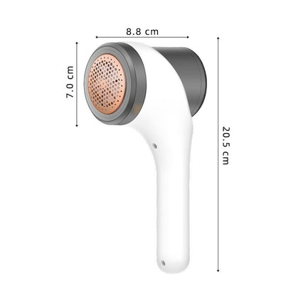 Aparat Scame si Par Haine, Flippy, Electric, USB inclus, Periuta Curatare, pentru Diferite Tesaturi, 3 Trepte, 20.5 x 8.8 x 7 cm, Alb-3
