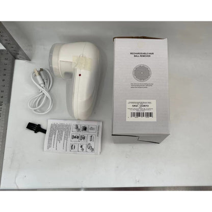 Aparat Scame si Par Haine, Flippy, Electric, USB inclus, Periuta Curatare, pentru Diferite Tesaturi, 13 x 6.8 x 5.8 cm, Alb-3