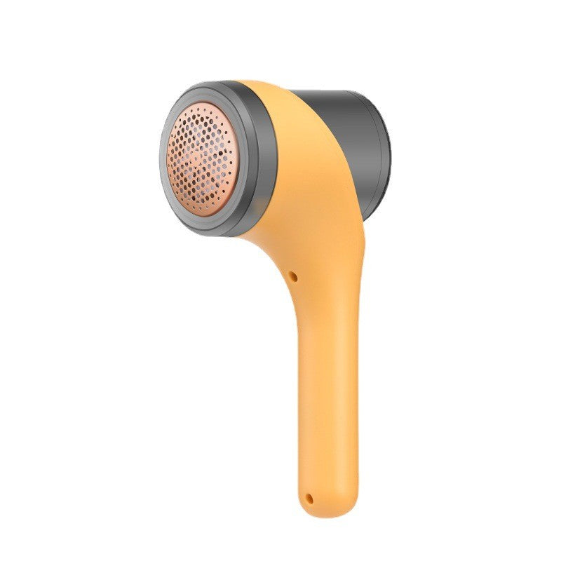 Aparat Scame si Par Haine, Flippy, Electric, USB inclus, Periuta Curatare, pentru Diferite Tesaturi, 3 Trepte, 20.5 x 8.8 x 7 cm, Galben-0