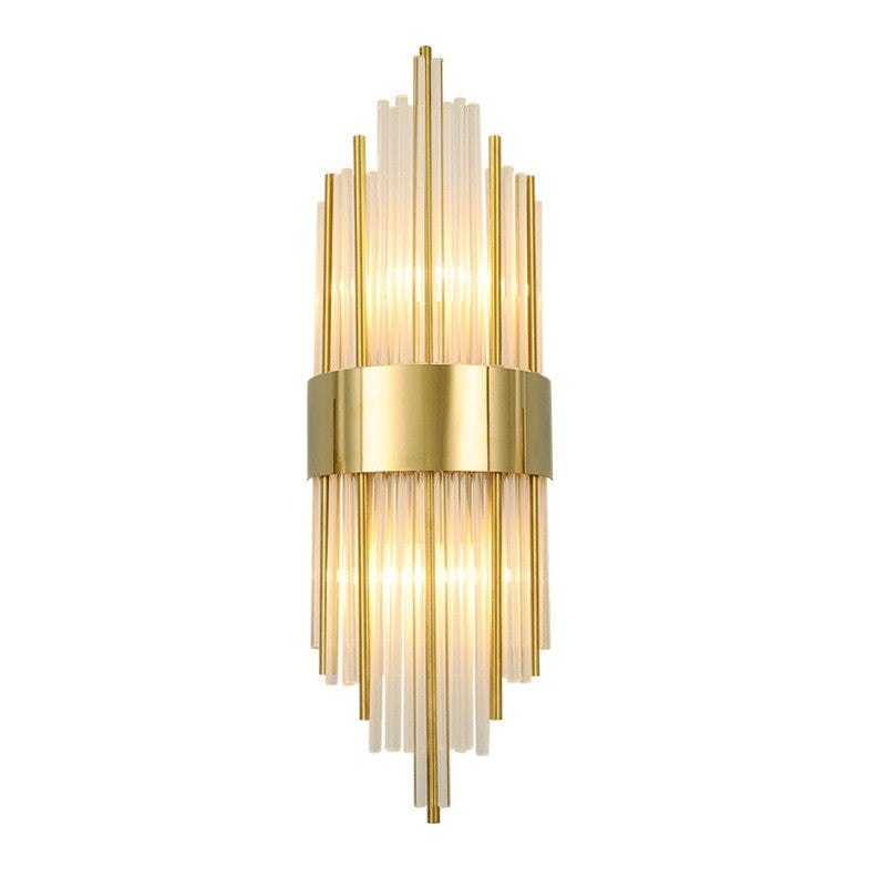 Aplica de Perete, Flippy, pentru Interior, din Otel Inoxidabil si Sticla, 40 x 16 cm, LED, Auriu-0
