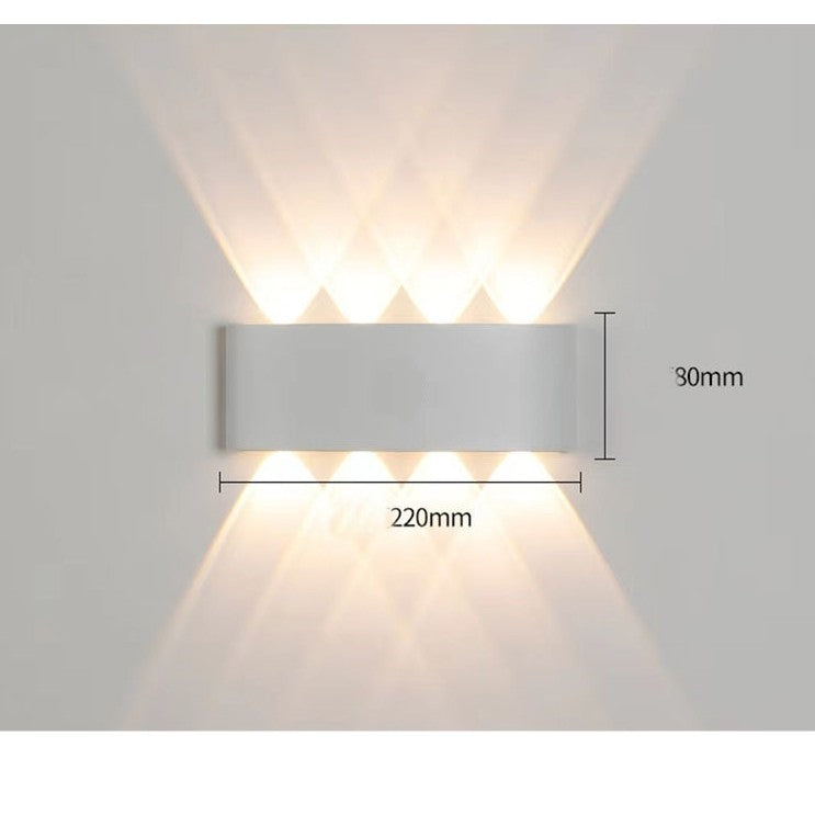 Aplica pentru Perete, Flippy, Interior/Exterior, Rezistenta la Umezeala, 8 W, Lumina Calda, Aluminiu, Alb, 22x8 cm-2