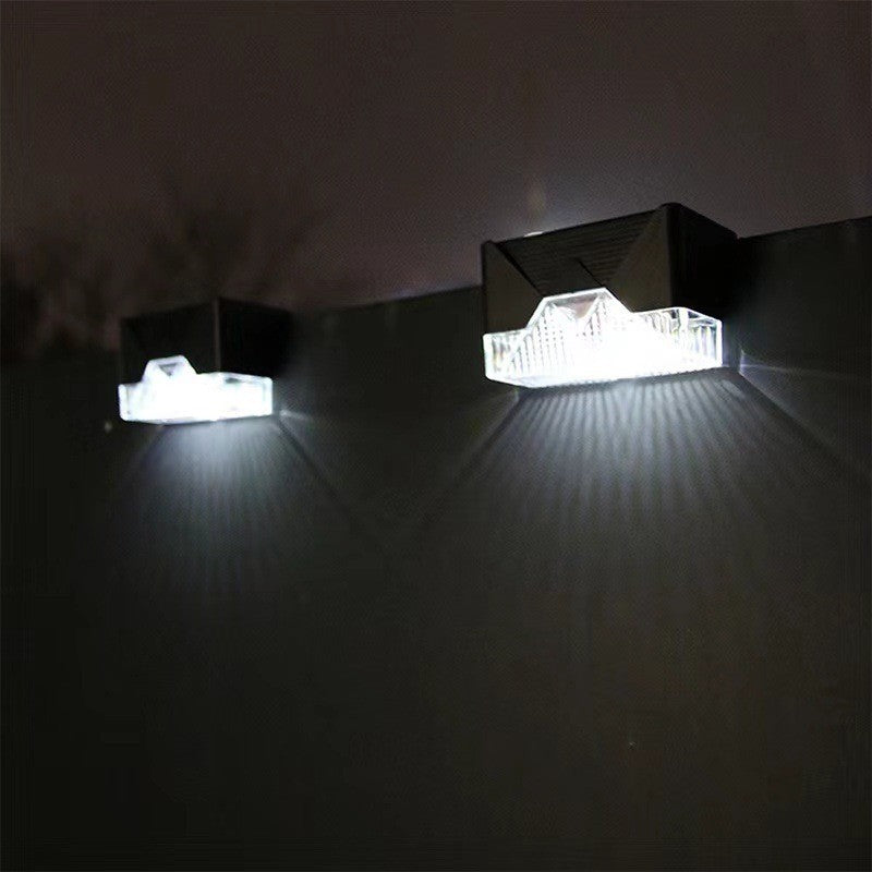 Aplica solara LED Flippy, ABS/Policarbonat, rezistenta la apa IP65, pentru trepte, borduri, terasa, 1.2V, 600mah, 7.9 x 5 cm, lumina alb rece, negru-1