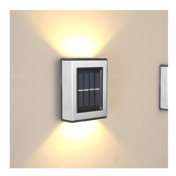 Aplica solara LED Flippy, ABS/Policarbonat, rezistenta la apa IP65, pentru trepte, borduri, terasa, 1.2V, 600mah, 10 x 7.5 x 3 cm, lumina alb calda, negru-1