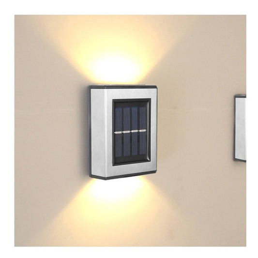 Aplica solara LED Flippy, ABS/Policarbonat, rezistenta la apa IP65, pentru trepte, borduri, terasa, 1.2V, 600mah, 10 x 7.5 x 3 cm, lumina alb calda, negru-1