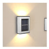 Aplica solara LED Flippy, ABS/Policarbonat, rezistenta la apa IP65, pentru trepte, borduri, terasa, 1.2V, 600mah, 10 x 7.5 x 3 cm, lumina alb calda, negru