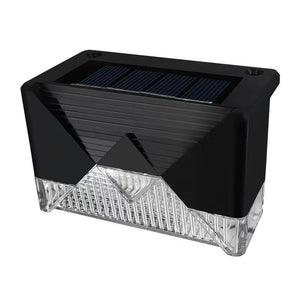 Aplica solara LED Flippy, ABS/Policarbonat, rezistenta la apa IP65, pentru trepte, borduri, terasa, 1.2V, 600mah, 7.9 x 5 cm, lumina alb rece, negru-0