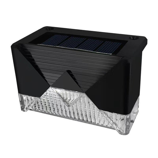 Aplica solara LED Flippy, ABS/Policarbonat, rezistenta la apa IP65, pentru trepte, borduri, terasa, 1.2V, 600mah, 7.9 x 5 cm, lumina alb cald, negru-0