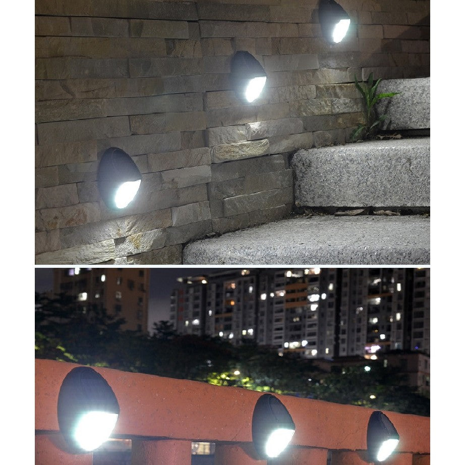 Aplica solara LED pentru perete Flippy, in forma ovala, 10 LED-uri, lumina puternica, IP65, 12 x 7.5 cm, 1.2 V, 300 mAh, autonomie 8-10 ore, alb rece-3