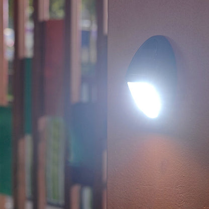 Aplica solara LED pentru perete Flippy, in forma ovala, 10 LED-uri, lumina puternica, IP65, 12 x 7.5 cm, 1.2 V, 300 mAh, autonomie 8-10 ore, alb rece-4