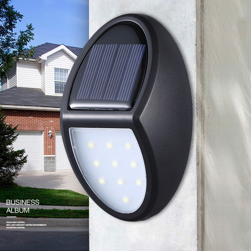 Aplica solara LED pentru perete Flippy, in forma ovala, 10 LED-uri, lumina puternica, IP65, 12 x 7.5 cm, 1.2 V, 300 mAh, autonomie 8-10 ore, alb rece-5