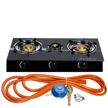Aragaze din sticlă securizată – 1, 2 sau 3 ochiuri cu aprindere pe quartz