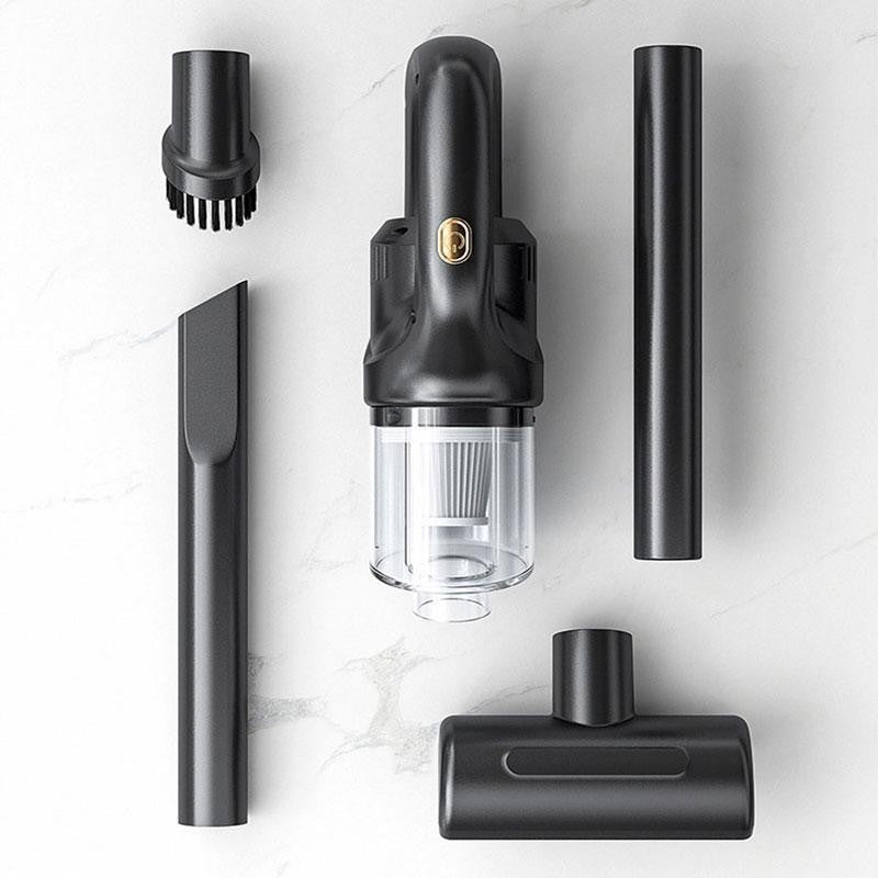 Aspirator Portabil fara Fir, Flippy, Incarcare USB, Pentru Casa si Masina, Autonomie 45 min, Negru-3